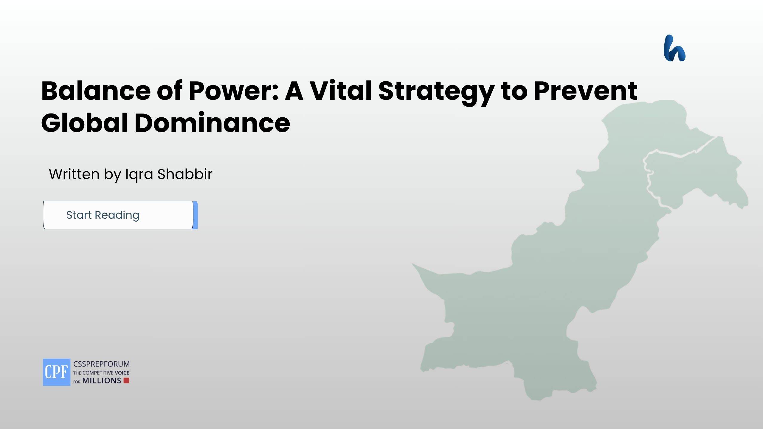 Balance of Power: A Vital Strategy to Prevent Global Dominance