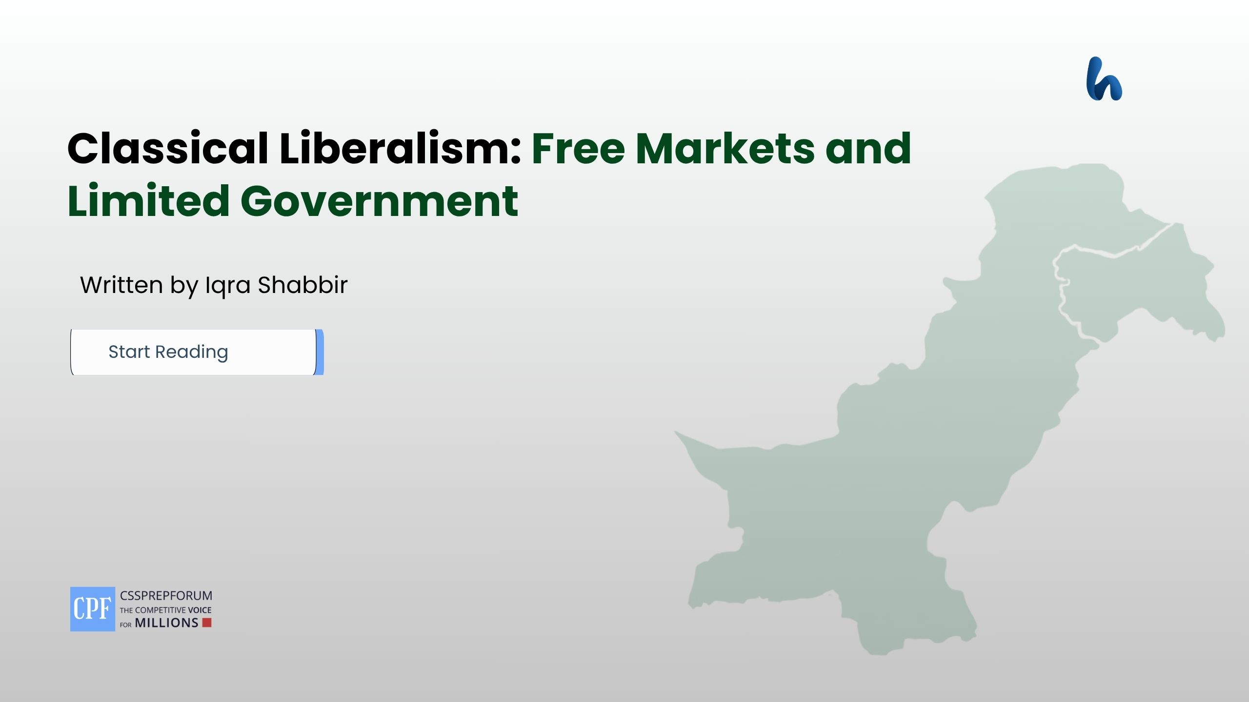 Classical Liberalism: Free Markets and Limited Government