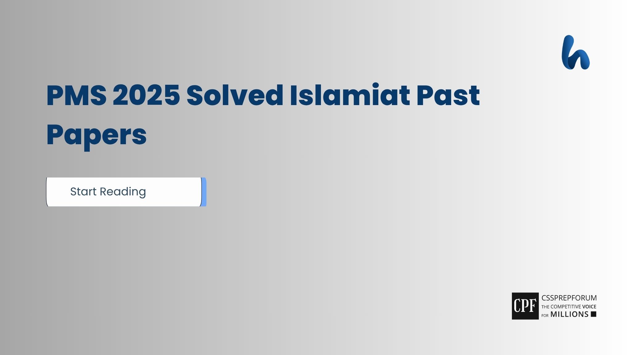 PMS 2025 Solved Islamiat Past Papers