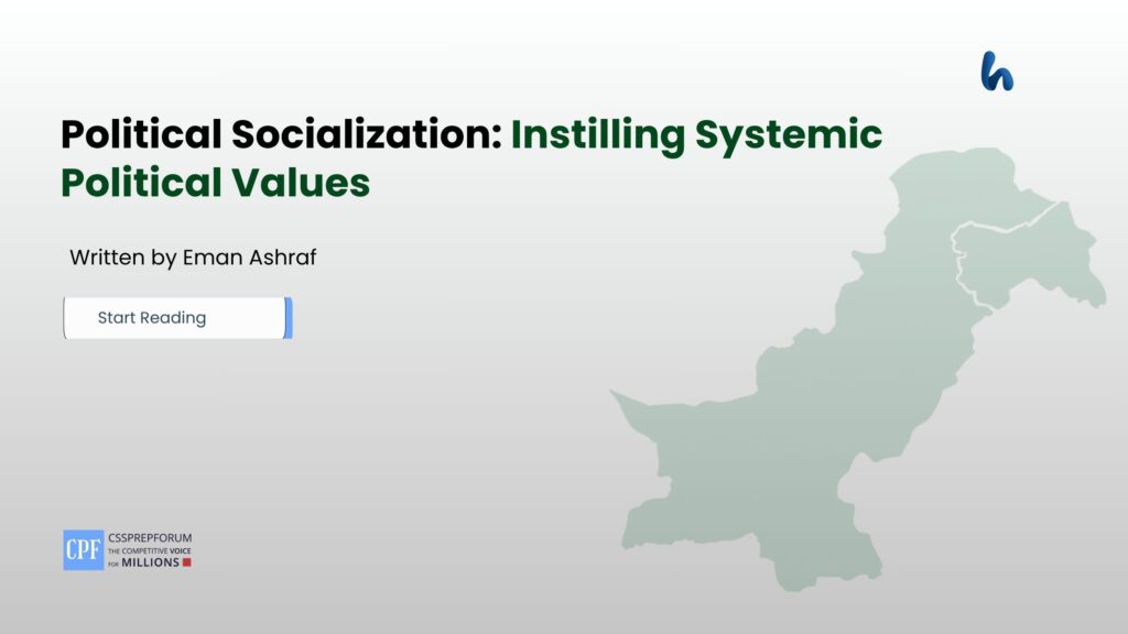 Political Socialization: Instilling Systemic Political Values