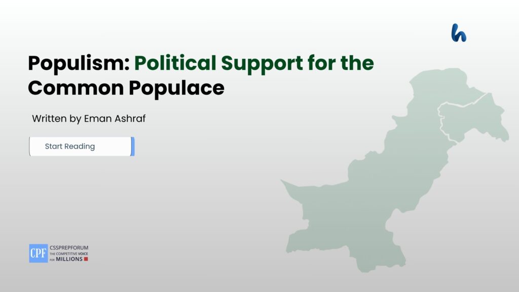 Populism: Political Support for the Common Populace