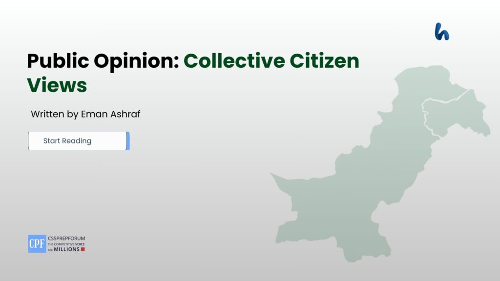 Public Opinion: Collective Citizen Views
