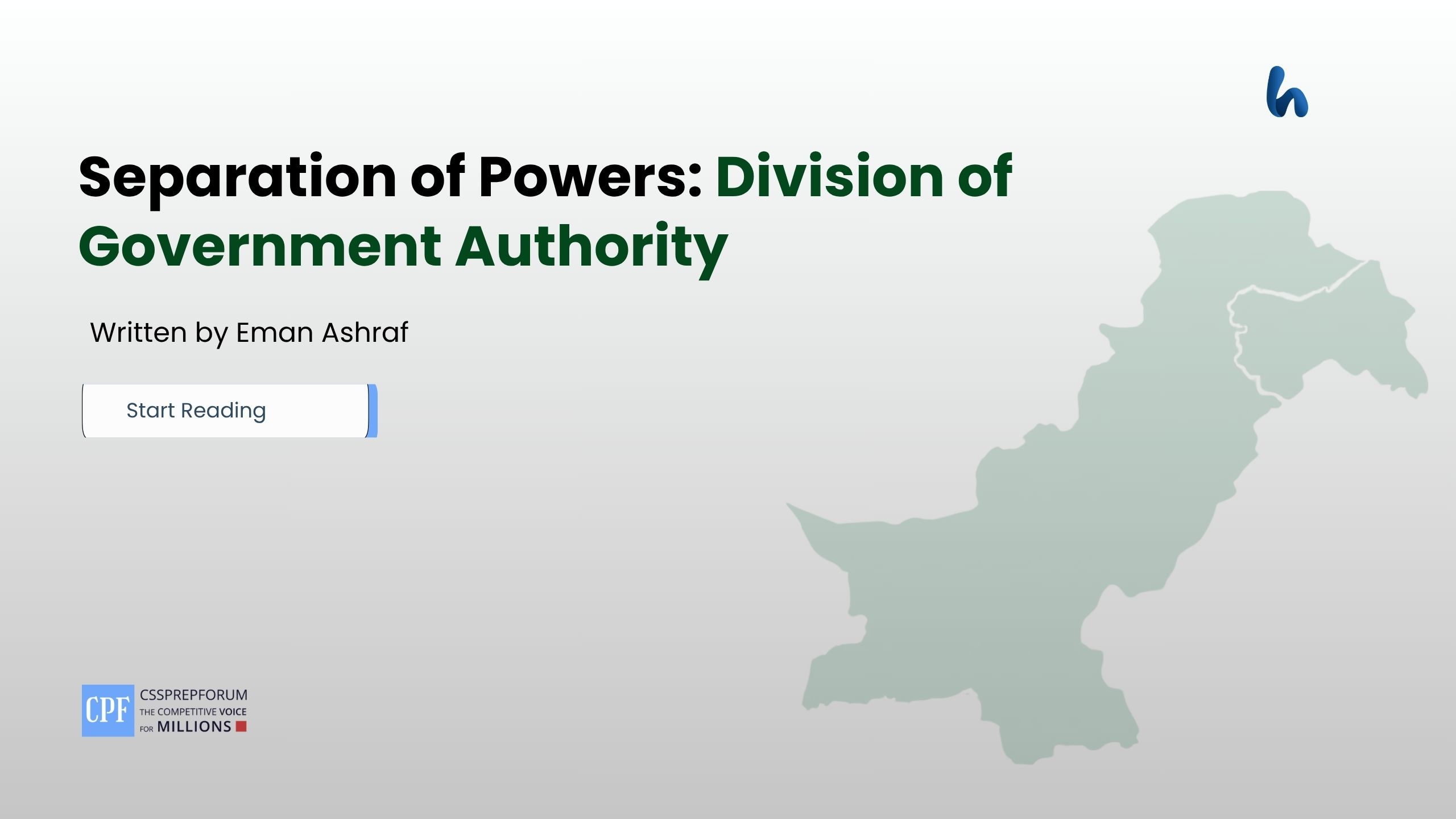 Separation of Powers: Division of Government Authority