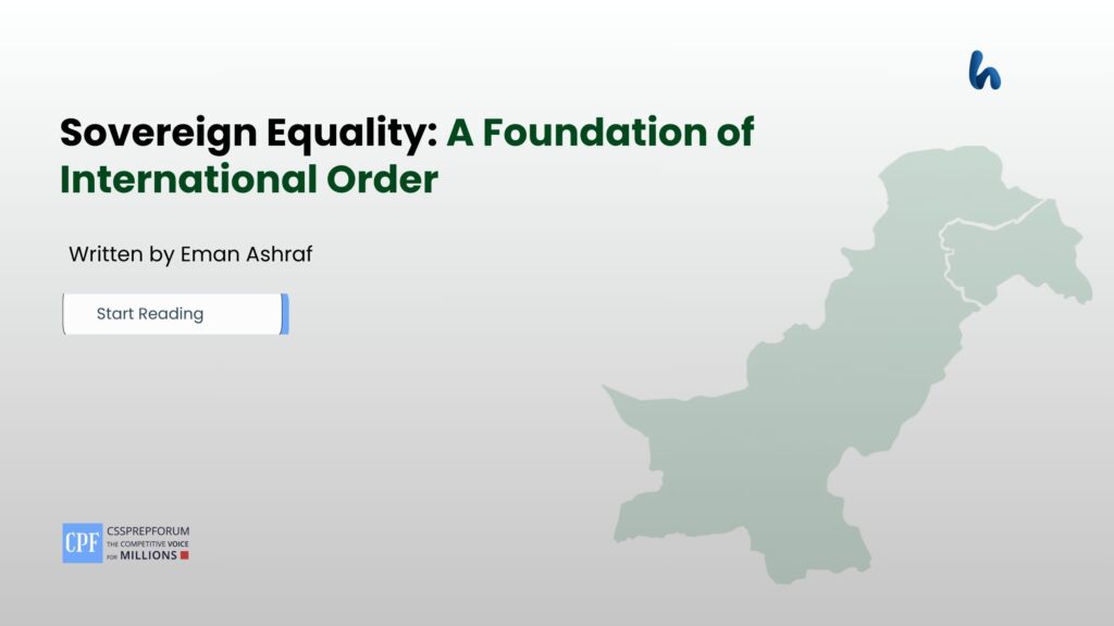 Sovereign Equality: A Foundation of International Order