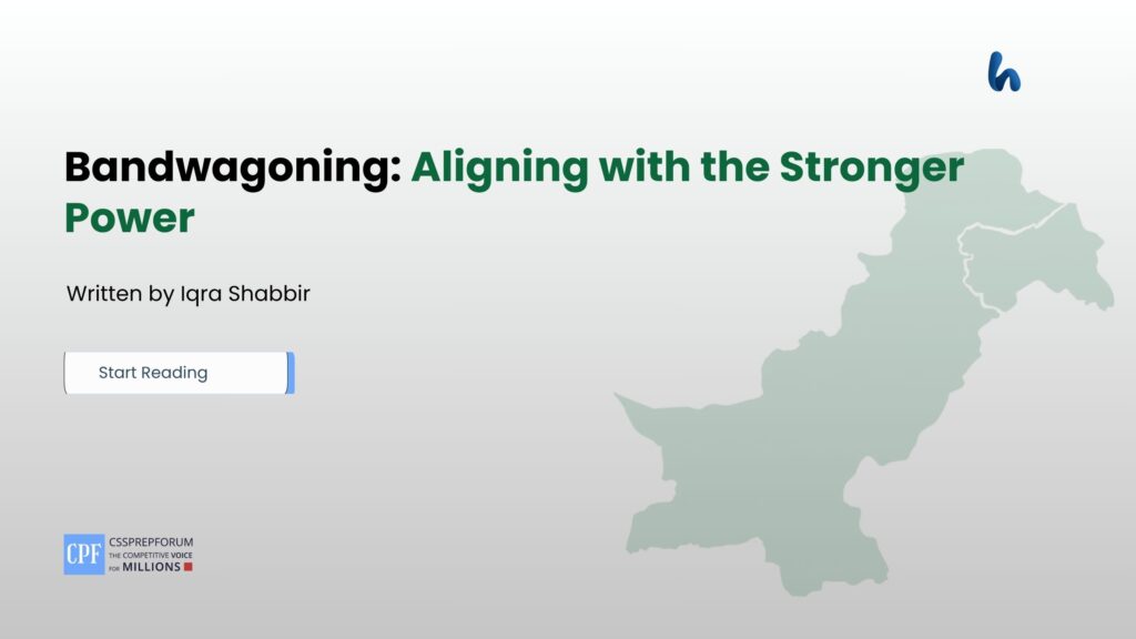 Bandwagoning: Aligning with the Stronger Power