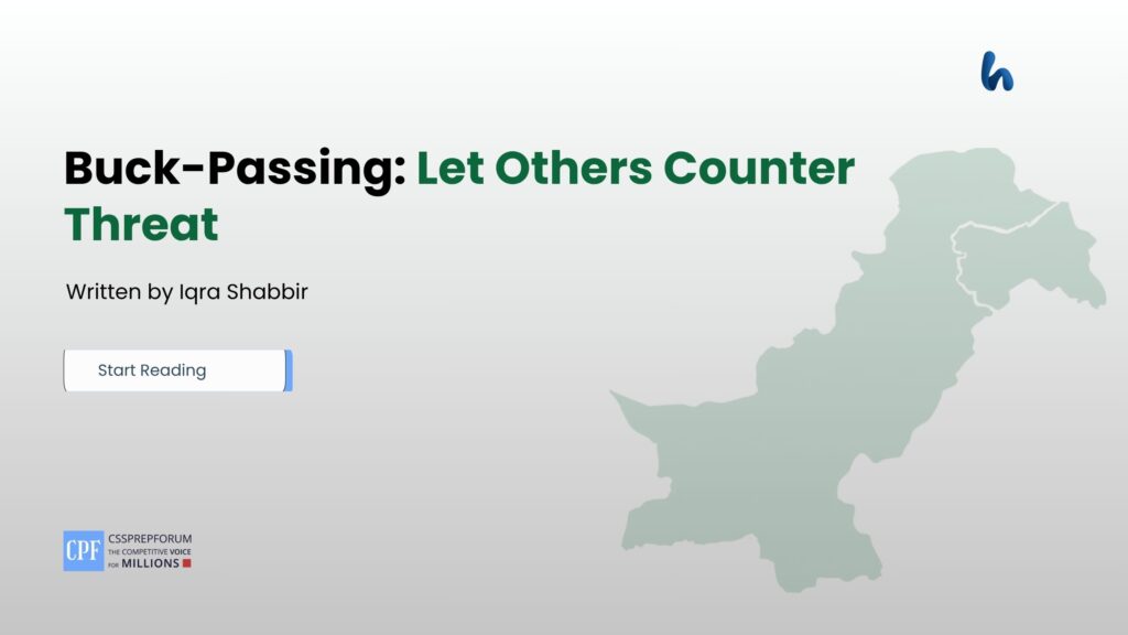 Buck-Passing: Let Others Counter Threat
