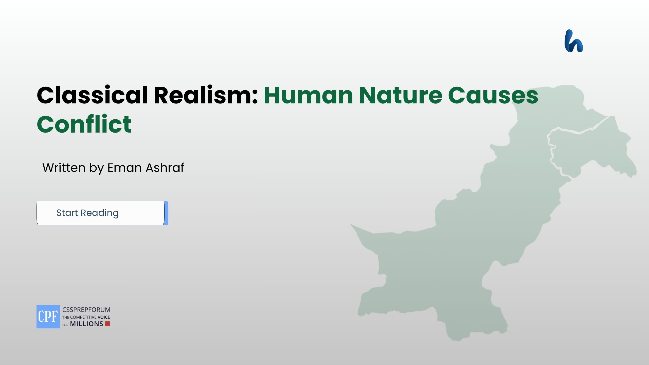 Classical Realism: Human Nature Causes Conflict