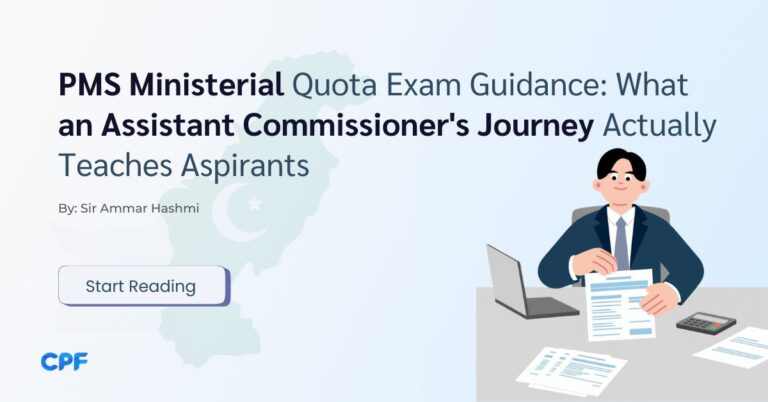 PMS Ministerial Exam Guidance: An AC's Real Story