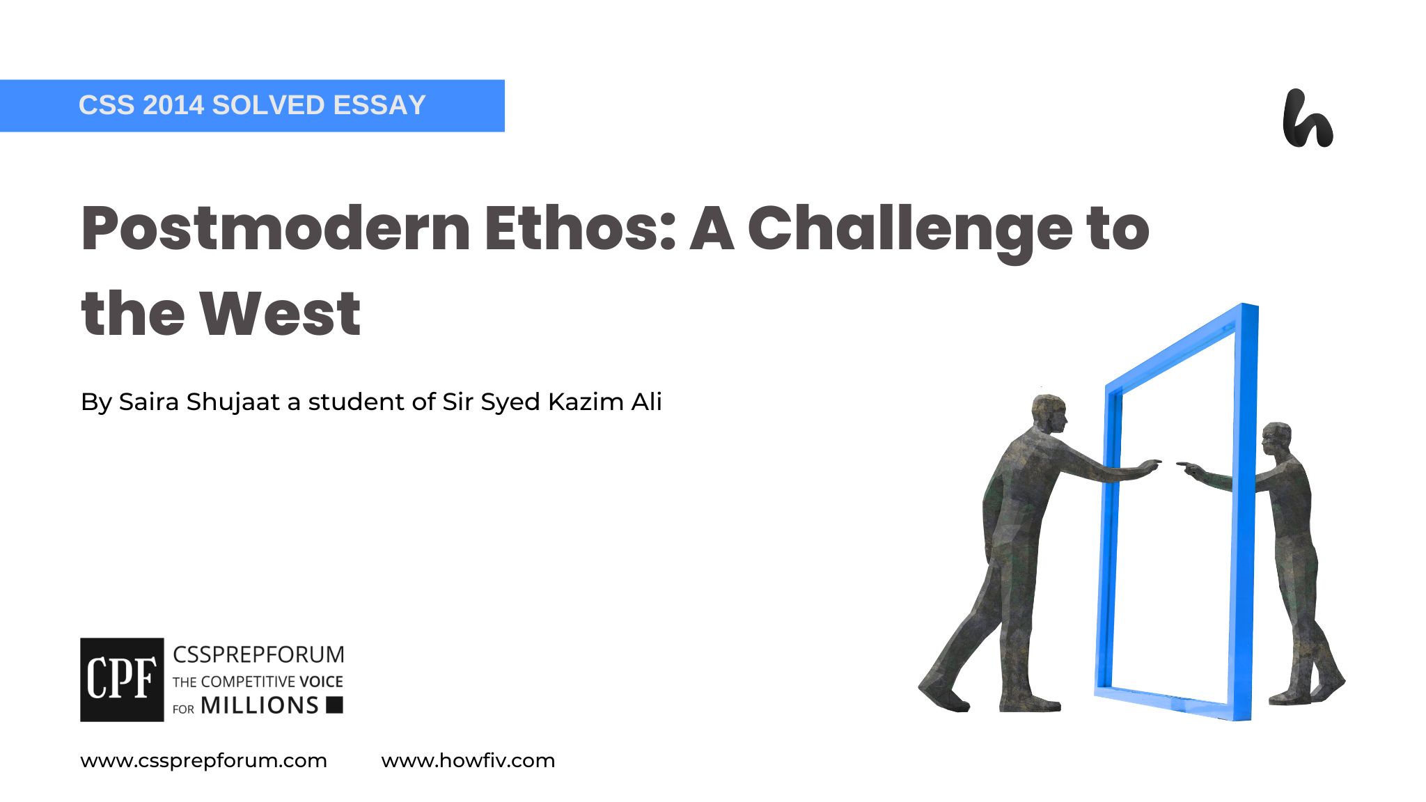 Postmodern Ethos A Challenge to the West by Saira Shujaat