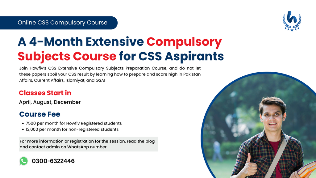 Extensive Compulsory Course for CSS Aspirants