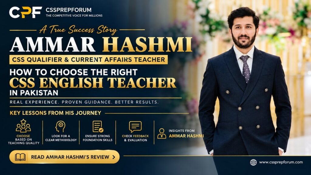 How to Choose the Right CSS English Teacher in Pakistan