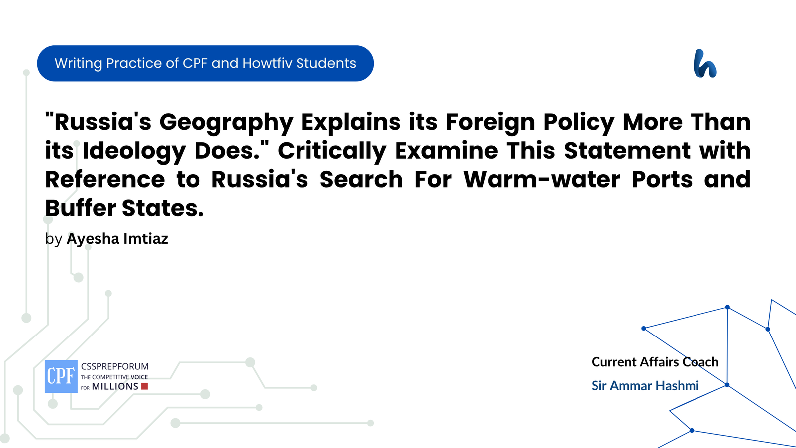 Russia Geography Explains its Foreign Policy More Than its Ideology Does.