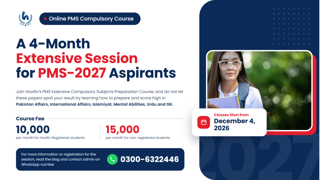 A 4-Month Extensive Session for PMS-2027 Aspirants